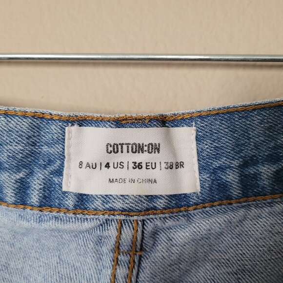 Cotton On Jean Shorts – High A Line – Size 4 - Picture 3 of 8